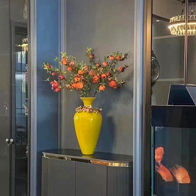 Solar Radiance "Jeweled Orchid" Artisan Vase