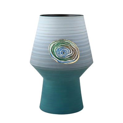 Aegean Waters Ceramic Vase