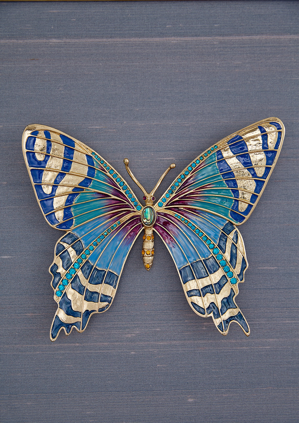 Nature's Jewels "Gilded Wings" Framed Triptych