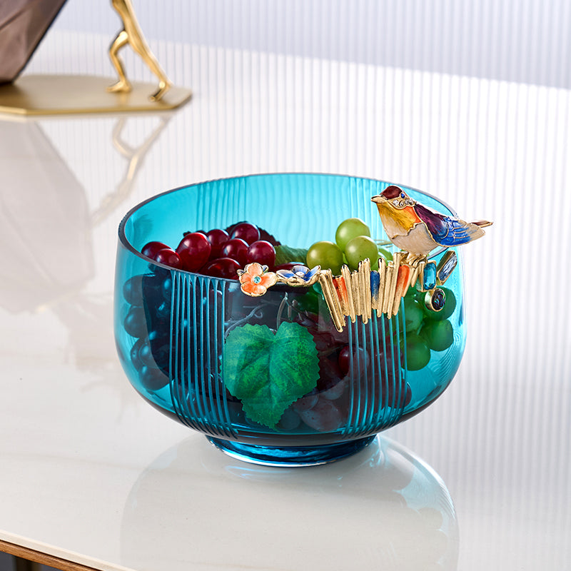 Azure Melody Ribbed Basin