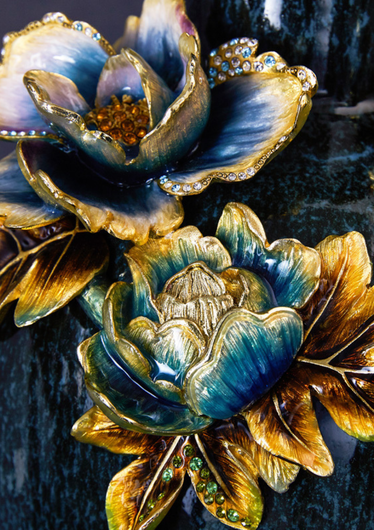 Emerald Orchid Ceramic Vase
