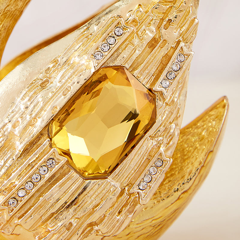 Golden Grace & Royal Bloom Swan