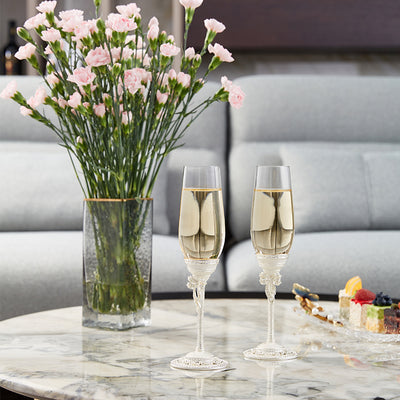 Ivory Silk Pearl Flutes