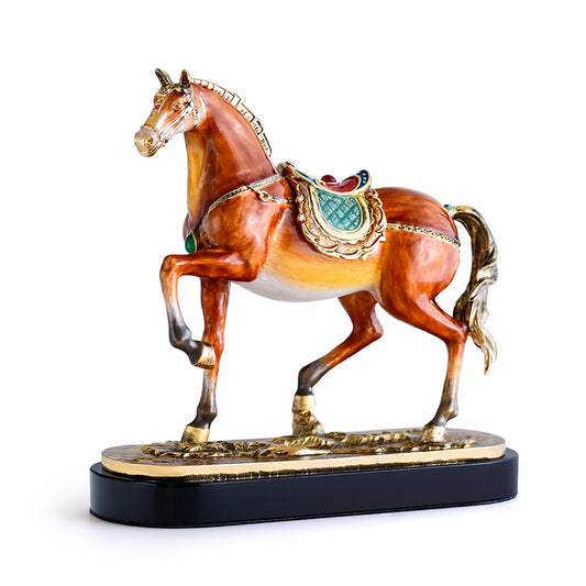 Royal Amber Gilded Steed