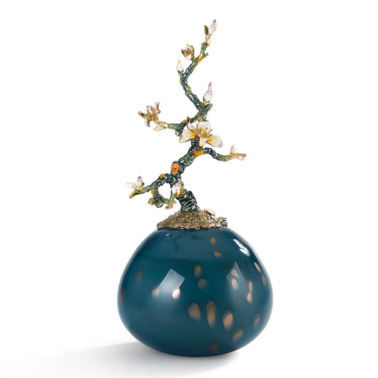 مزهرية "شجرة الحياة" المصنوعة يدويًا من أزور راديانس