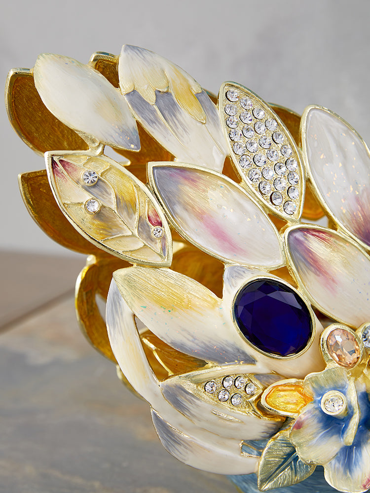 Celestial Blue Jeweled Swan