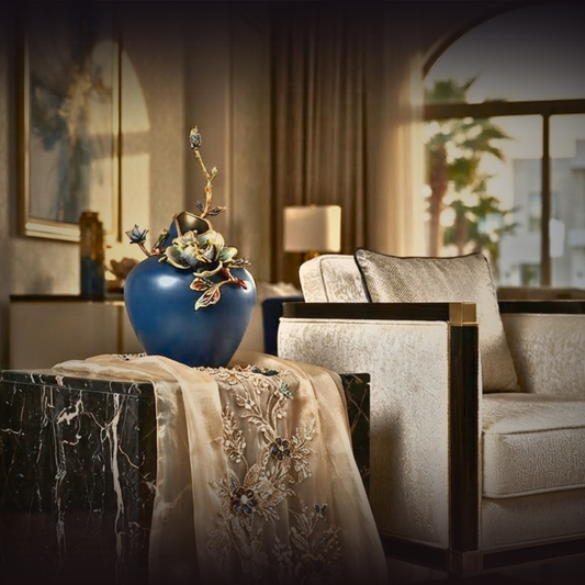 Celestial Azure Majesty Vase