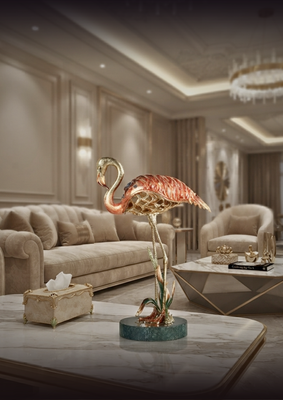 Gilded Flamingo Grace Artisan Sculpture