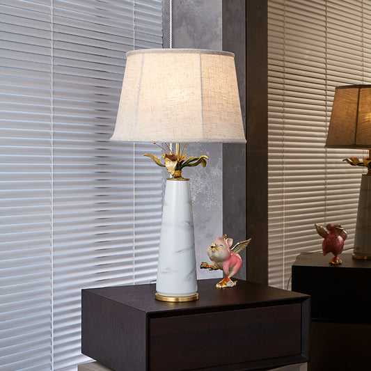 Carrara Floral Gold Accent Lamp