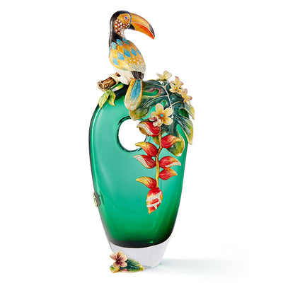 مزهرية توكان استوائية زمردية