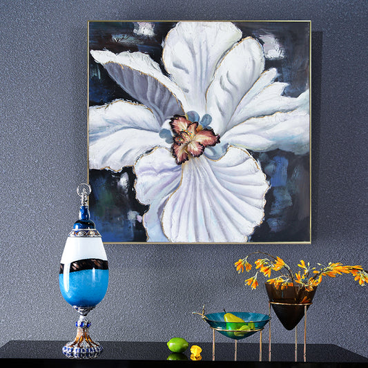 فن ثلاثي الأبعاد ذو ملمس "زهرة الأوركيد الأثيرية" في منتصف الليل