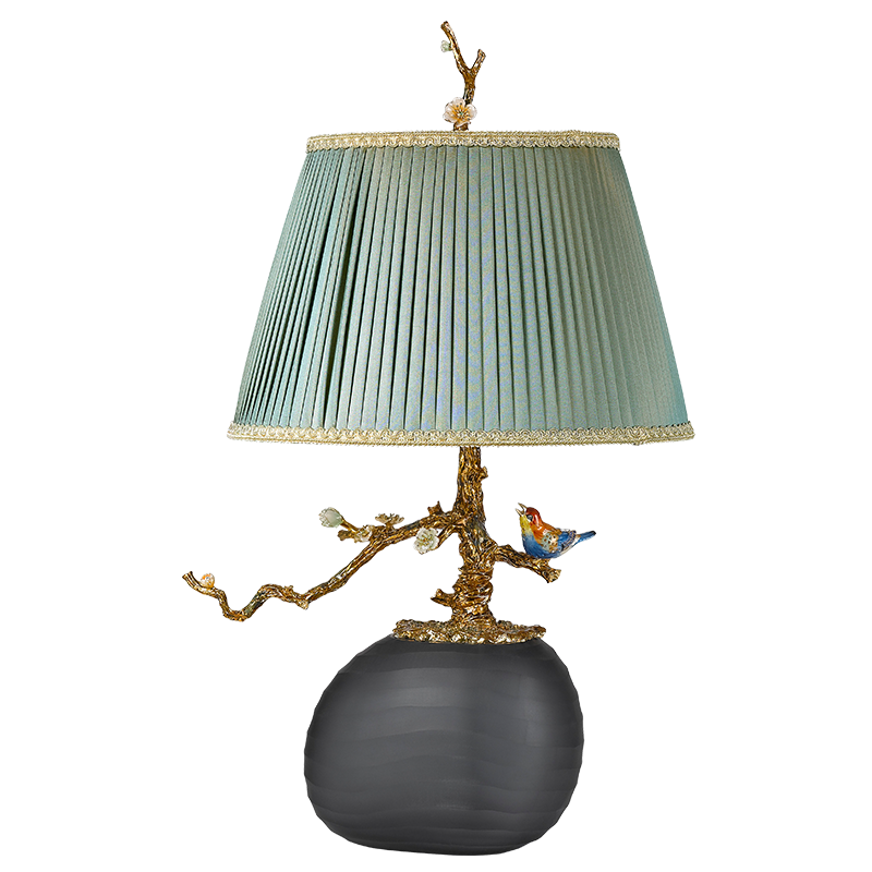 Midnight Sage Songbird Lamp