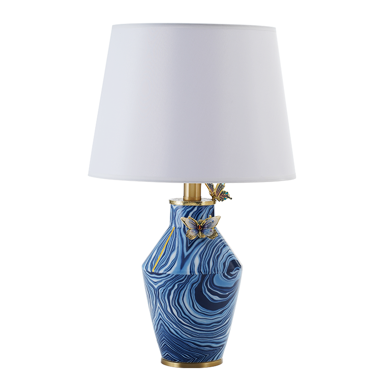 Sapphire Wing Marble Lamp