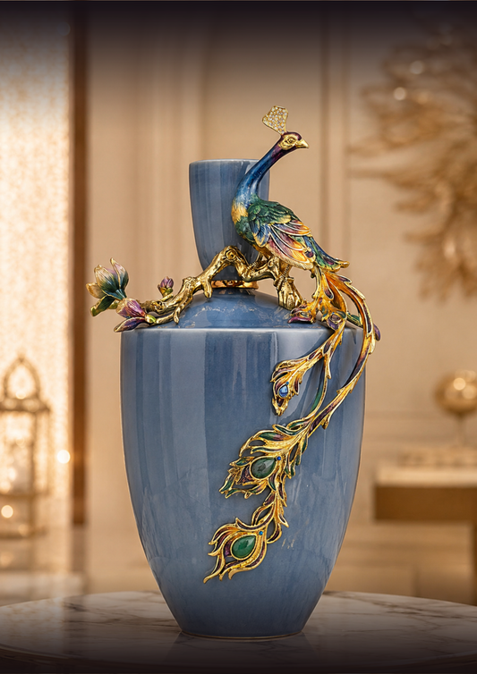 Whispers of Sapphire Vase
