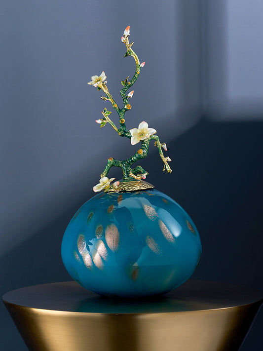 مزهرية زجاجية من نوع "فرع الزهر" من مجموعة "أزور راديانس"