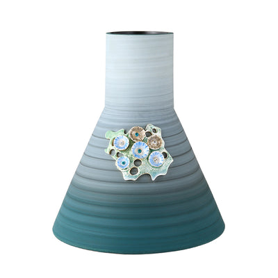 Aegean Waters Ceramic Vase