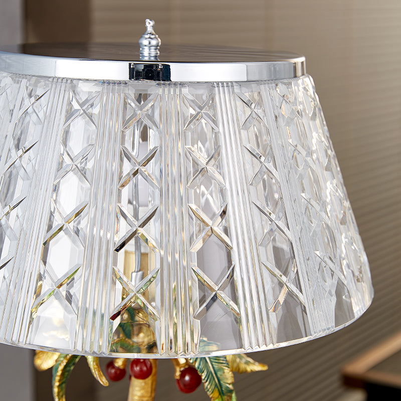 Gilded Palm Crystal Luminaire