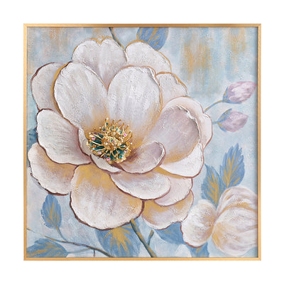 Celestial Bloom "Jeweled Petals" Canvas Art