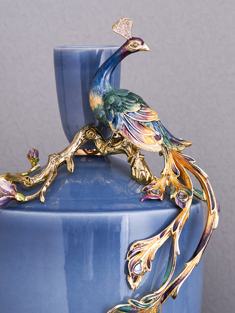 Whispers of Sapphire Vase