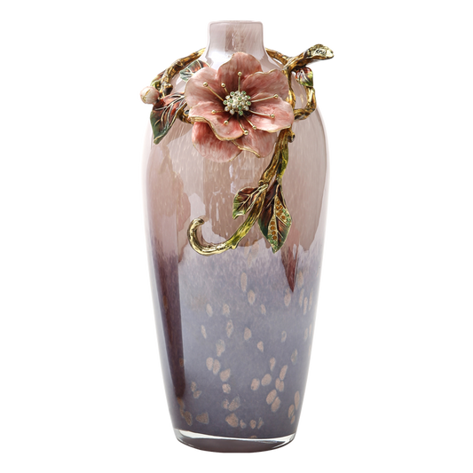 Twilight Bloom Glass Vase