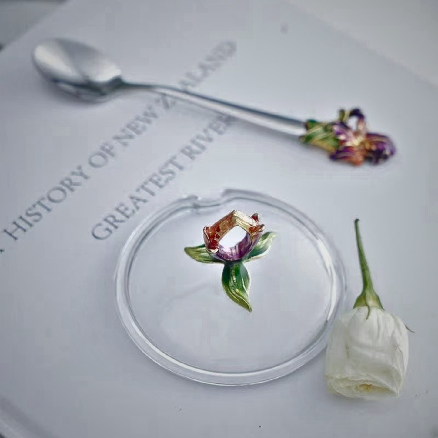 Pansy Garden Glass Teapot