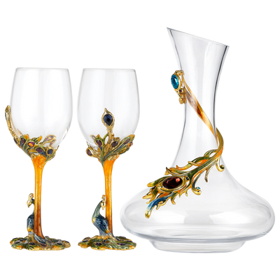 Peacock Wine Set