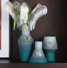 Aegean Waters Ceramic Vase