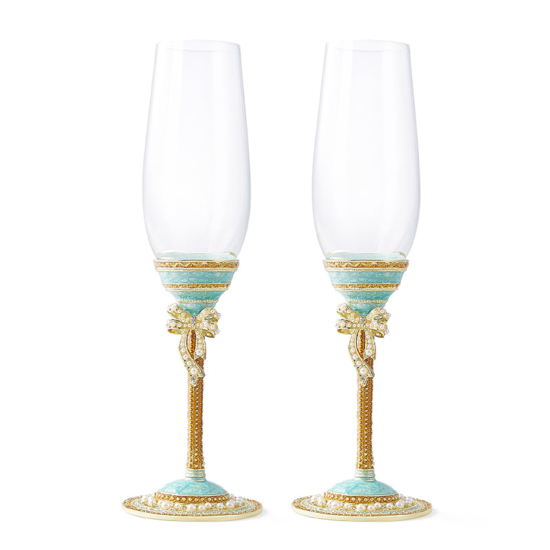 Azure Bow Pearl Flutes