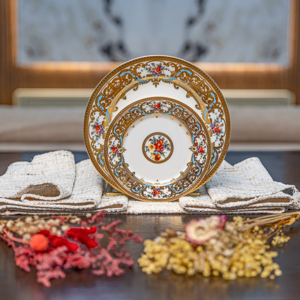 طقم سفرة الورد الملكي