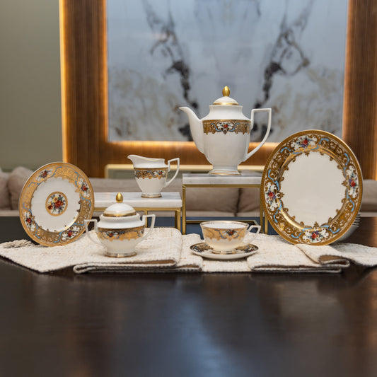 طقم شاي الورد الملكي