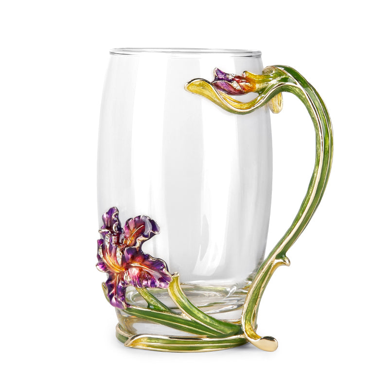Meadow Bloom Glass Tea Cup