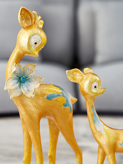Enchanted Gilded Fawn Family