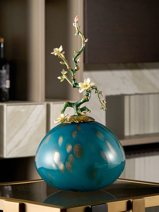 مزهرية زجاجية من نوع "فرع الزهر" من مجموعة "أزور راديانس"