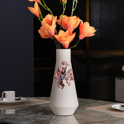 Dove Gray Ceramic Vase