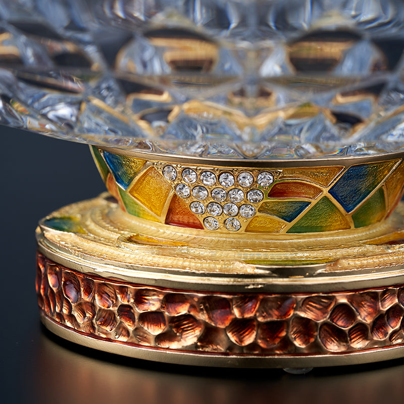 Gilded Bloom Crystal Basin