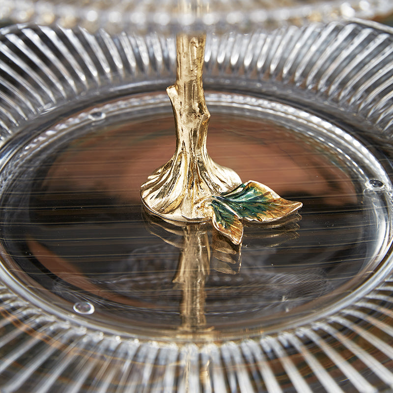 حامل الطيور المغردة الذهبية متعدد الطبقات