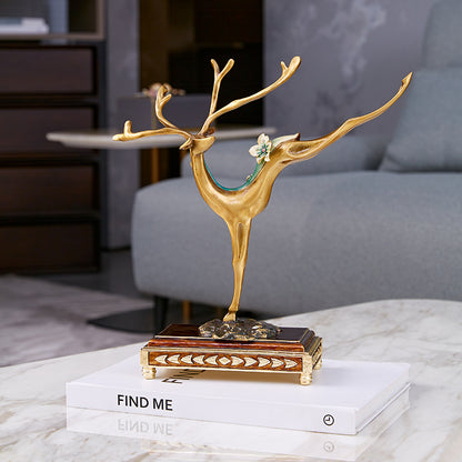 Golden Stag Majesty Figurine