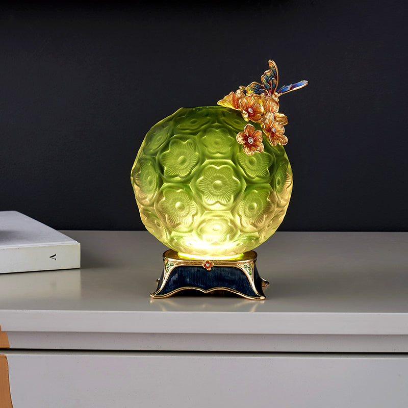 مزهرية كروية من إميرالد فروست "مرج مرصع بالجواهر"