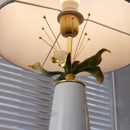 Carrara Floral Gold Accent Lamp