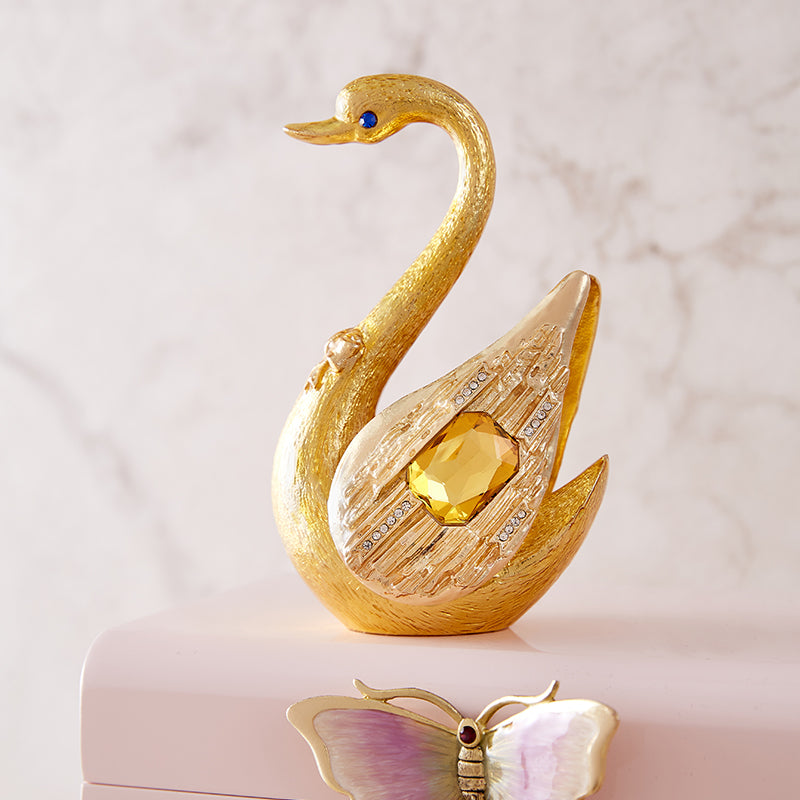 Golden Grace & Royal Bloom Swan