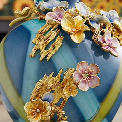 Azure Gardens "Meadow Muse" Art Vase