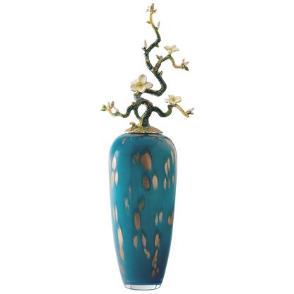 مزهرية أثيرية من خشب الصفصاف الأزرق