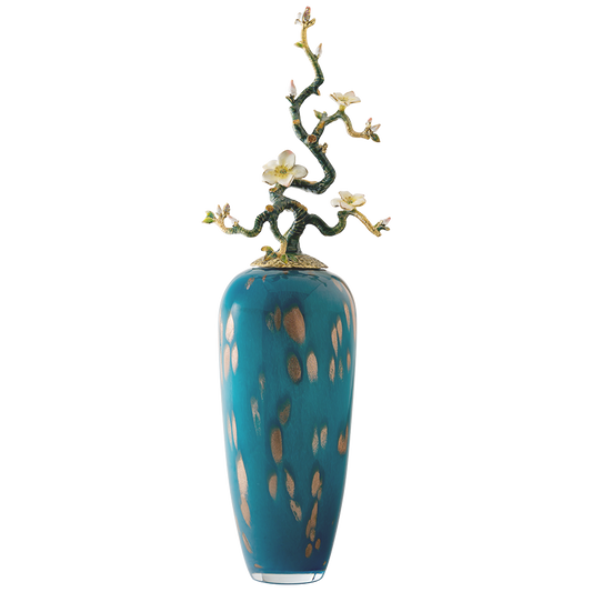 مزهرية أثيرية من خشب الصفصاف الأزرق