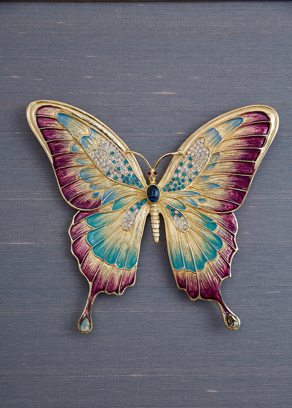 جواهر الطبيعة "أجنحة مذهبة" لوحة ثلاثية مؤطرة