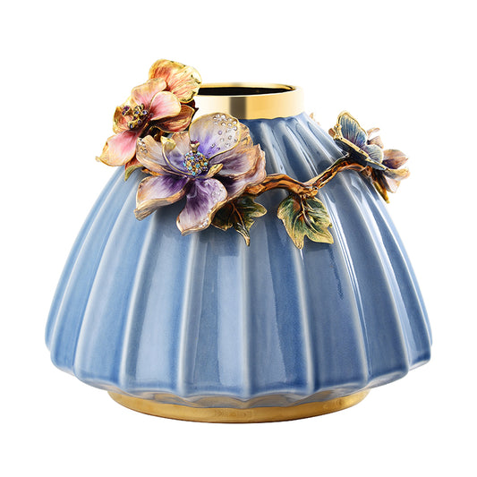 Amethyst Flora Azure Vase