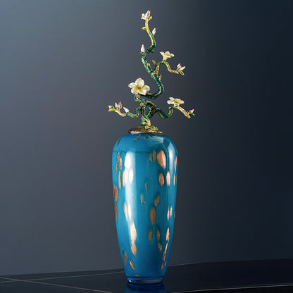 مزهرية أثيرية من خشب الصفصاف الأزرق