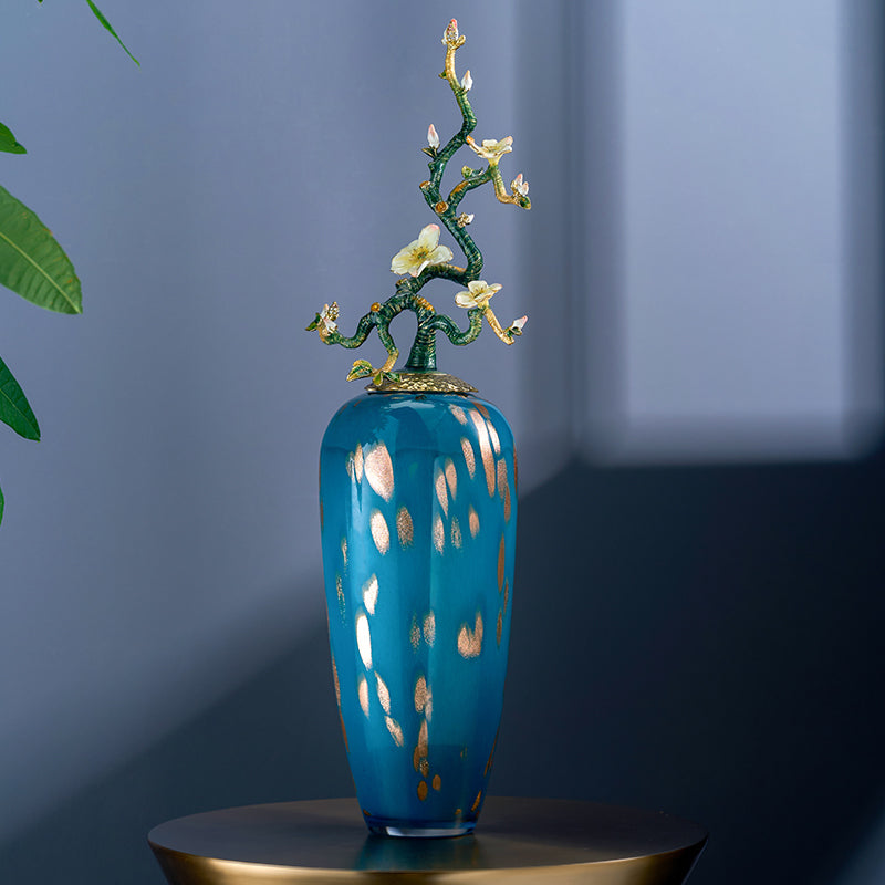 مزهرية أثيرية من خشب الصفصاف الأزرق