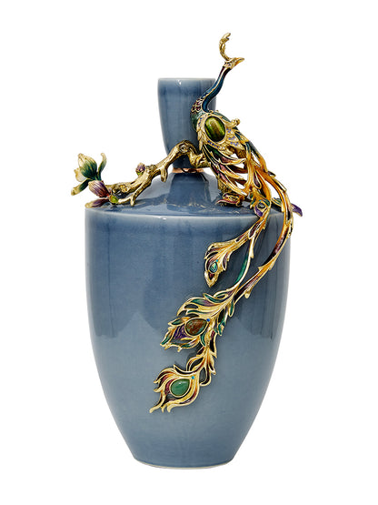 Whispers of Sapphire Vase