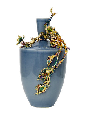 Whispers of Sapphire Vase