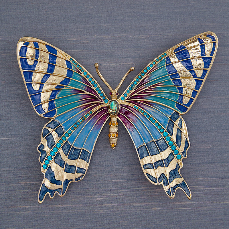 جواهر الطبيعة "أجنحة مذهبة" لوحة ثلاثية مؤطرة